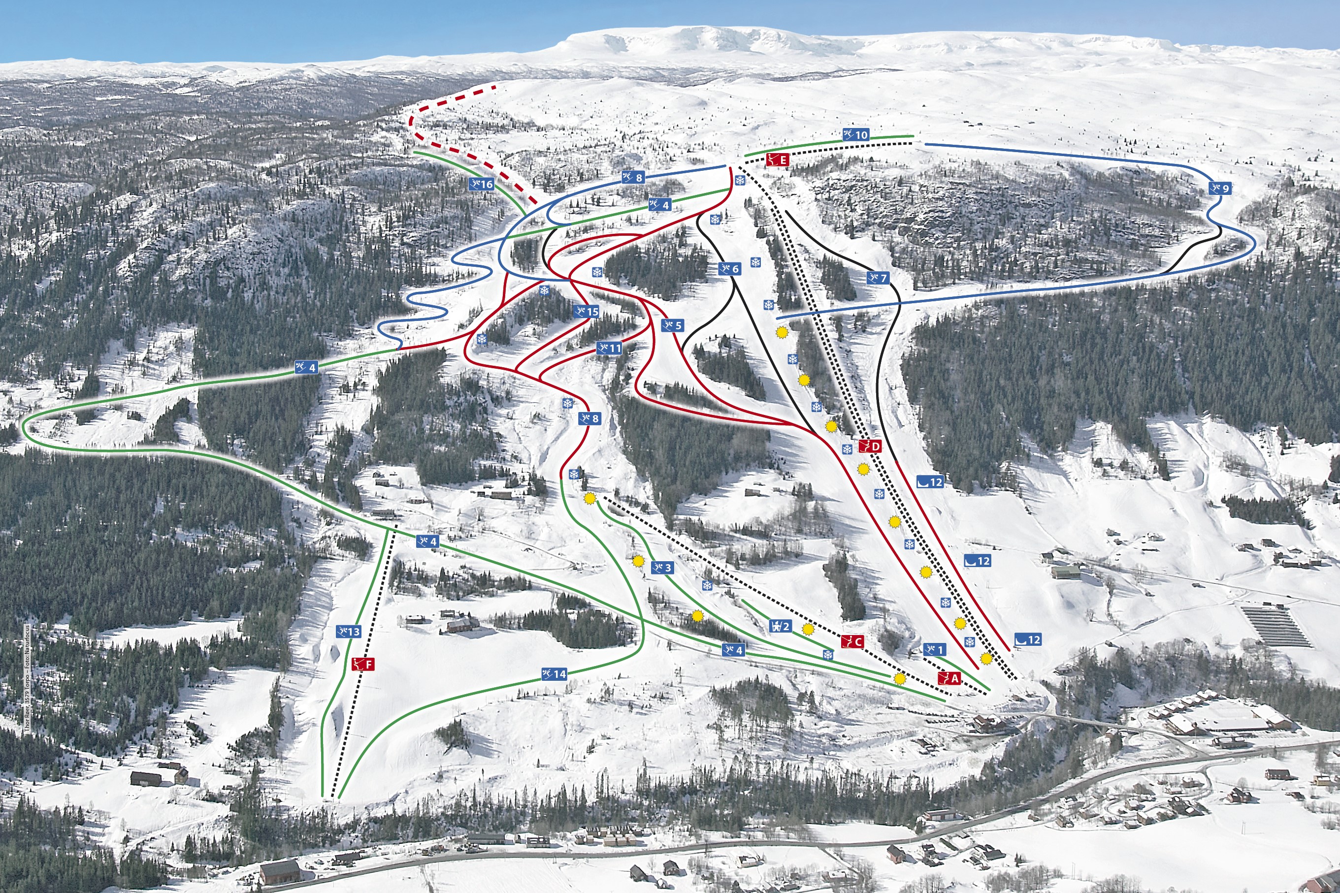Heis og løypekart 2019 Oversikt over heisar og løyper i Ål Skisenter